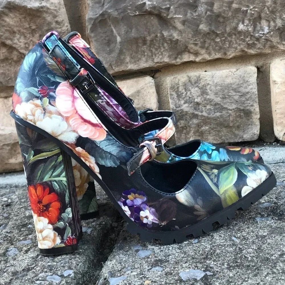 Beau t Ashe, chunky heel shoe 0646